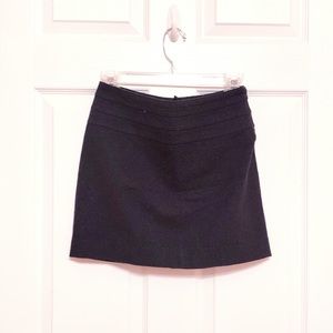 Dark blue wool skirt